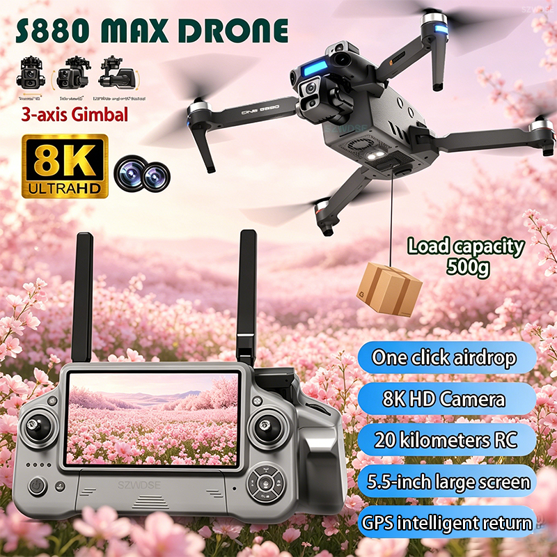 Drone Gps Mount - 2026 New 8K Dual Camera Drone