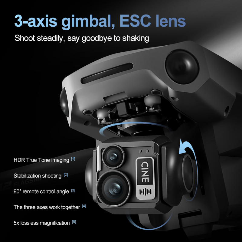 8K 3 Axis Gimbal Brushless 7.2 - Drone Gimbal incelemesi ve fiyatı