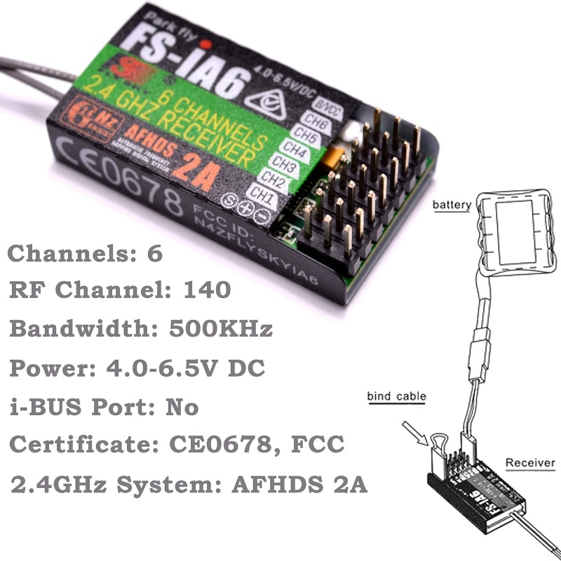 Flysky FS-IA6 Receiver 6CH Dua - Drone Antenna incelemesi ve fiyatı