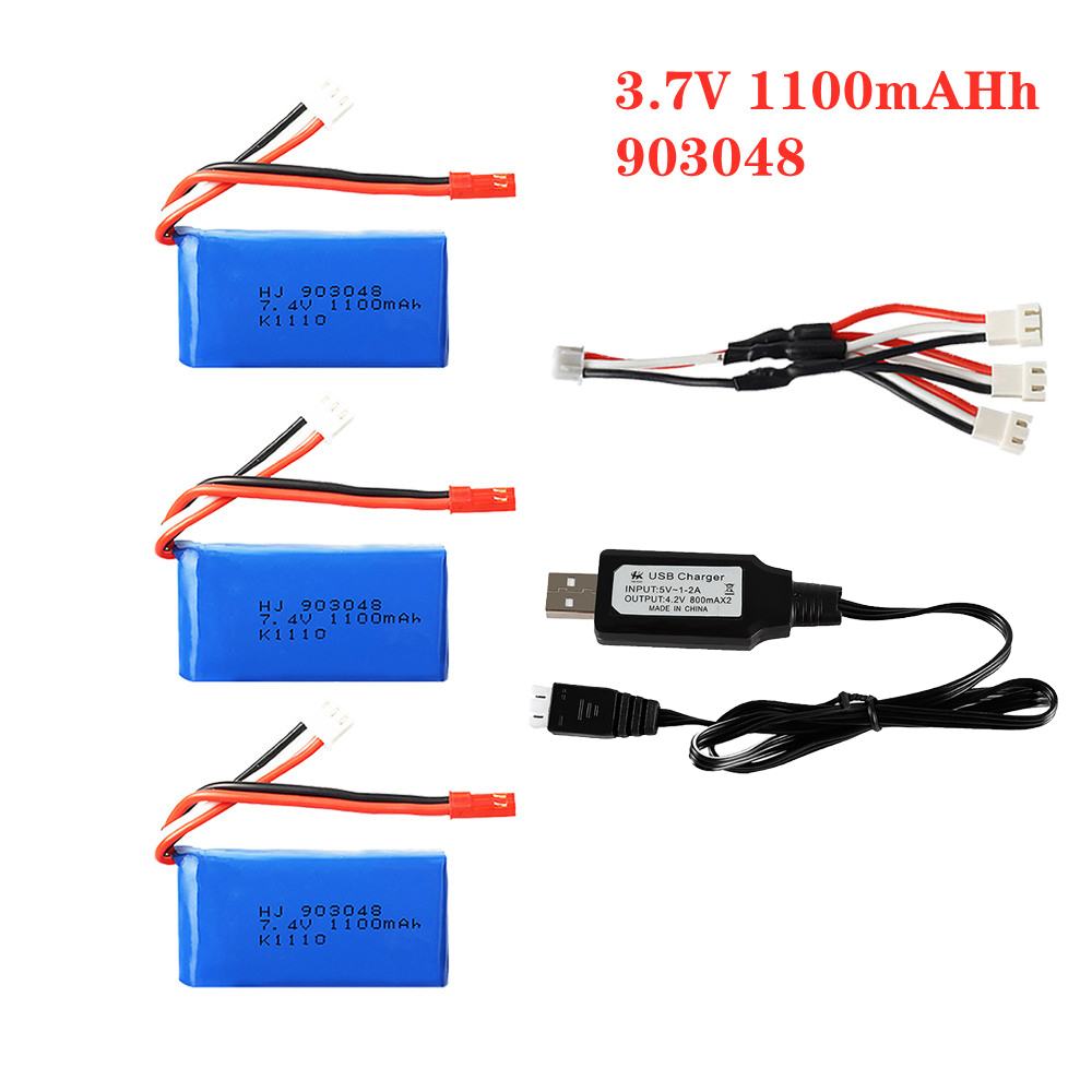 1-5pcs 7.4V 1100mah 903048 LiP - Drone Charger incelemesi ve fiyatı