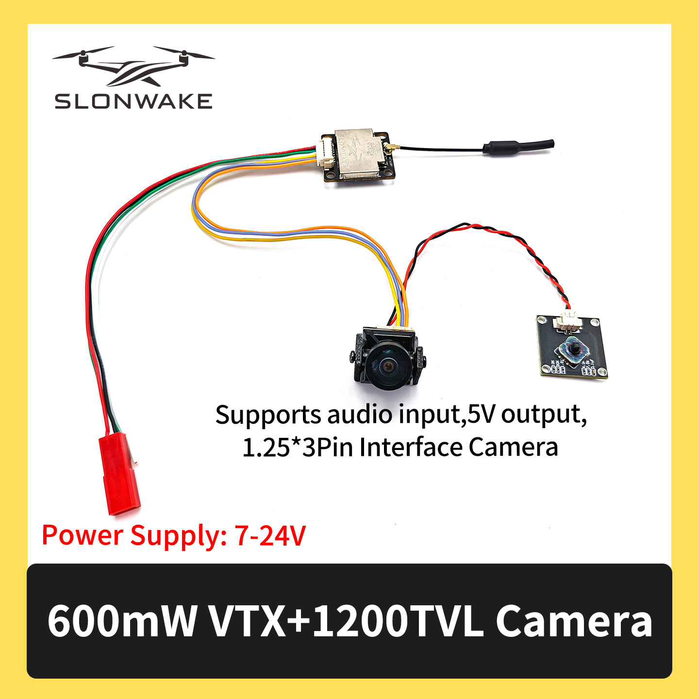 SLONWAKE 5.8G 600mW 7-24V FPV  - Drone Frame incelemesi ve fiyatı