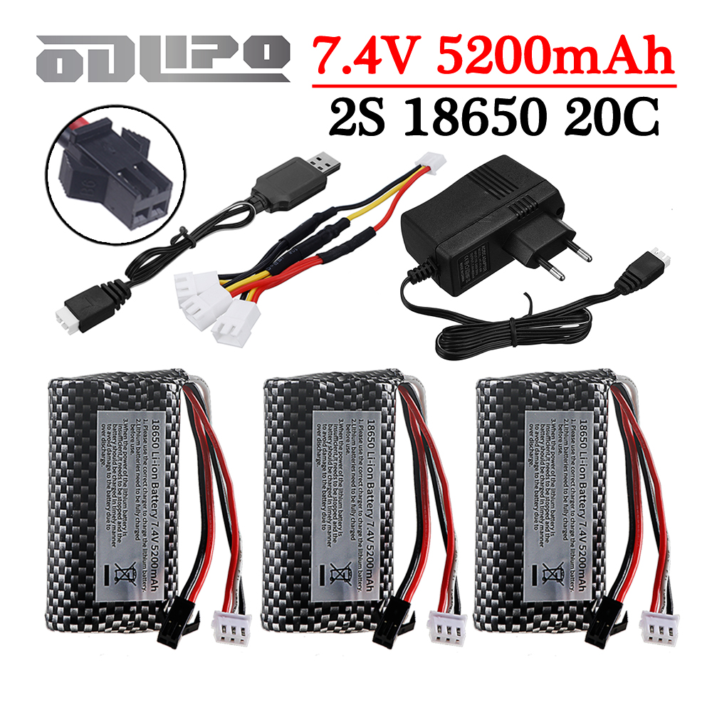 18650 7.4V 5200mAh Li-ion batt - Drone Charger incelemesi ve fiyatı