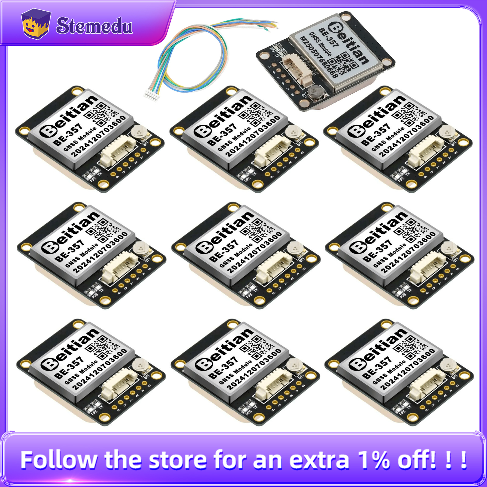 10PCS/LOT Beitian BE-357 BE357 - Drone Gps Module incelemesi ve fiyatı