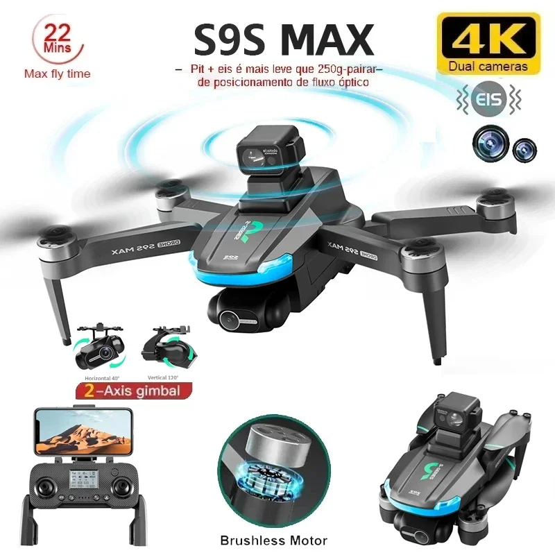 NEW S9S MAX MINI Drone 4K 2-Ax - Drone Gps Mount incelemesi ve fiyatı