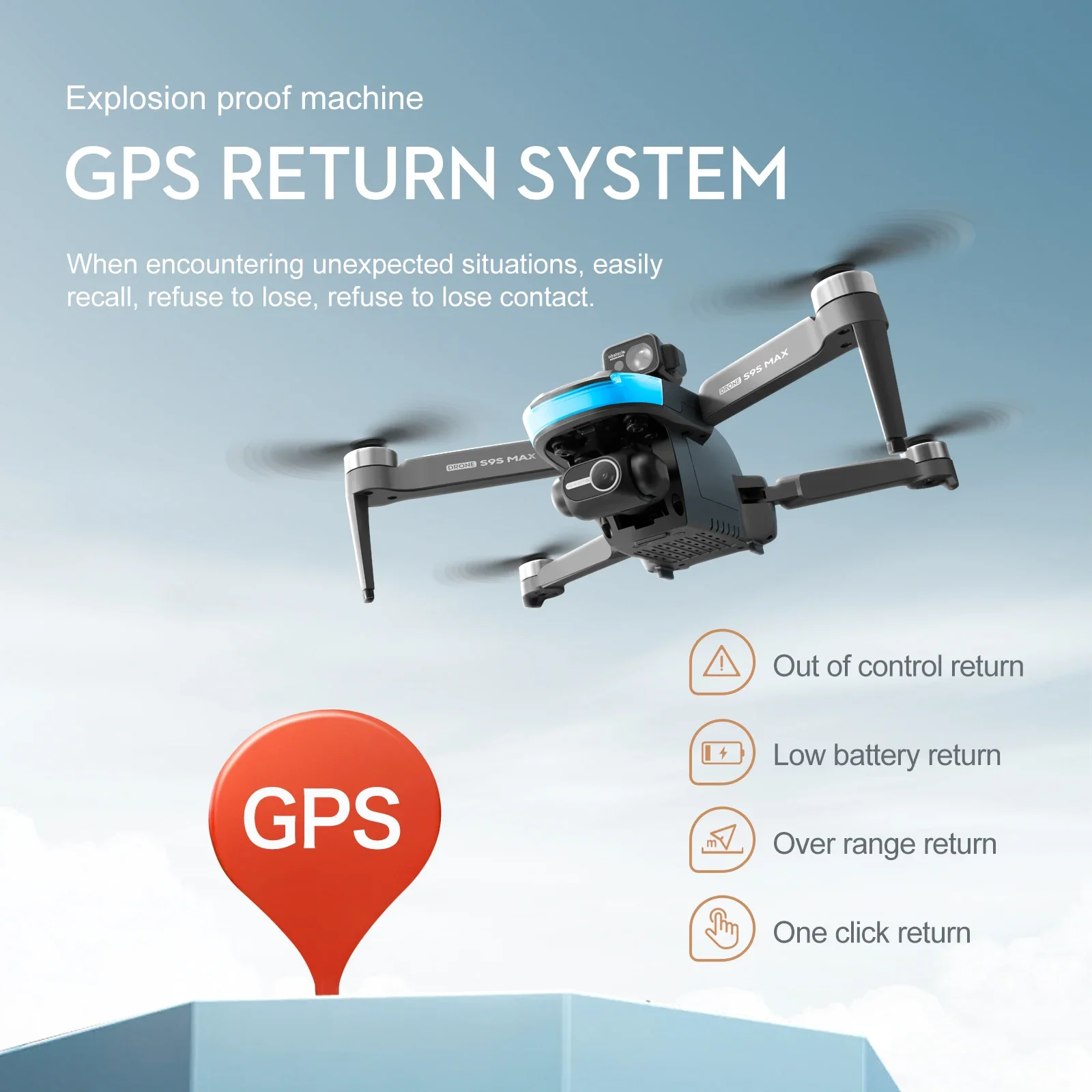NEW S9S MAX MINI Drone 4K 2-Ax - Drone Gps Mount incelemesi ve fiyatı