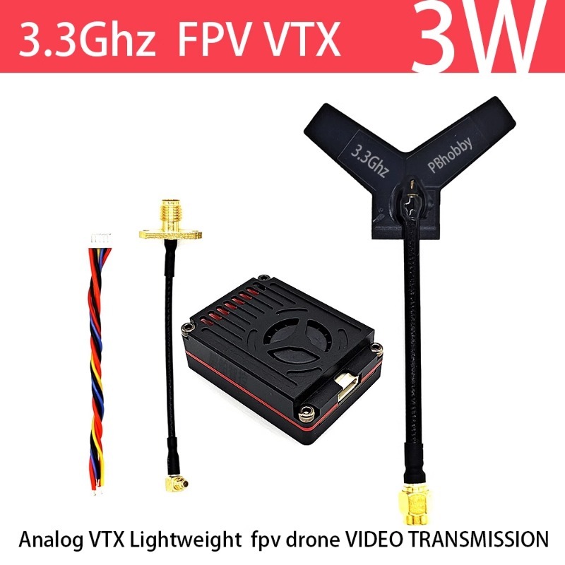 3.3GHz FPV VTX/VRX  3W Analog  - Drone Transmitter incelemesi ve fiyatı