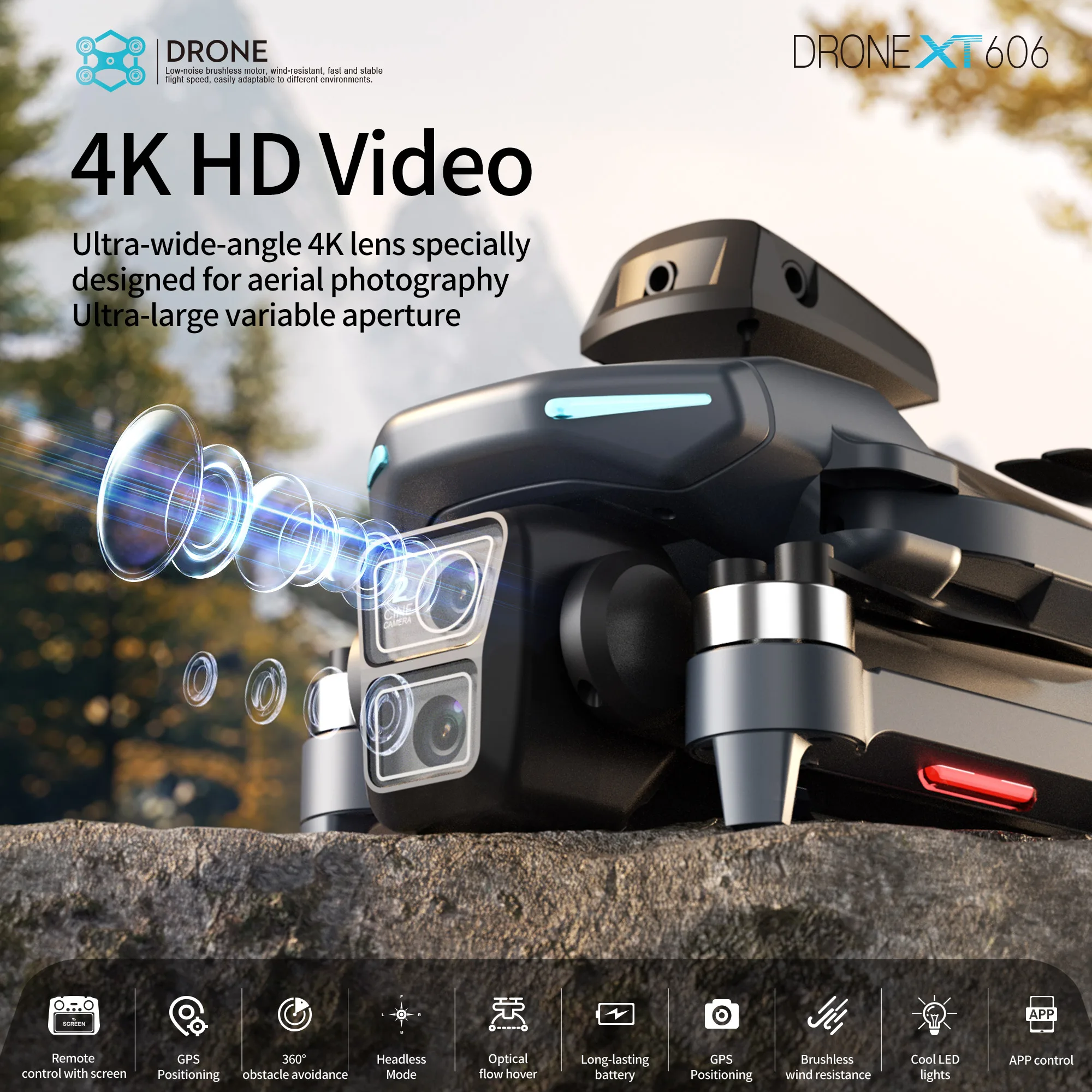 Lenovo XT606 MAX GPS Drone 4k  - Drone Gps Mount incelemesi ve fiyatı