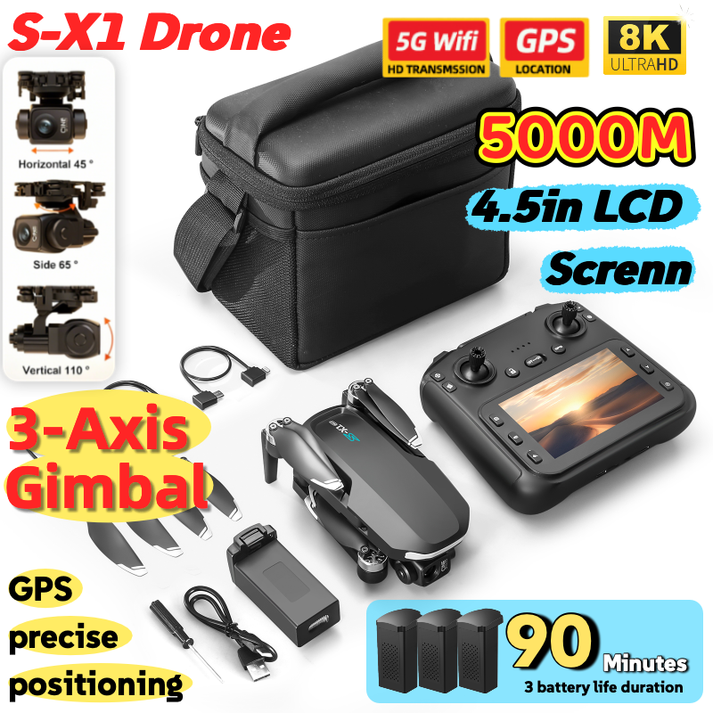 S-X1 MAX GPS Drone with 3-Axis - Drone Gps Mount incelemesi ve fiyatı