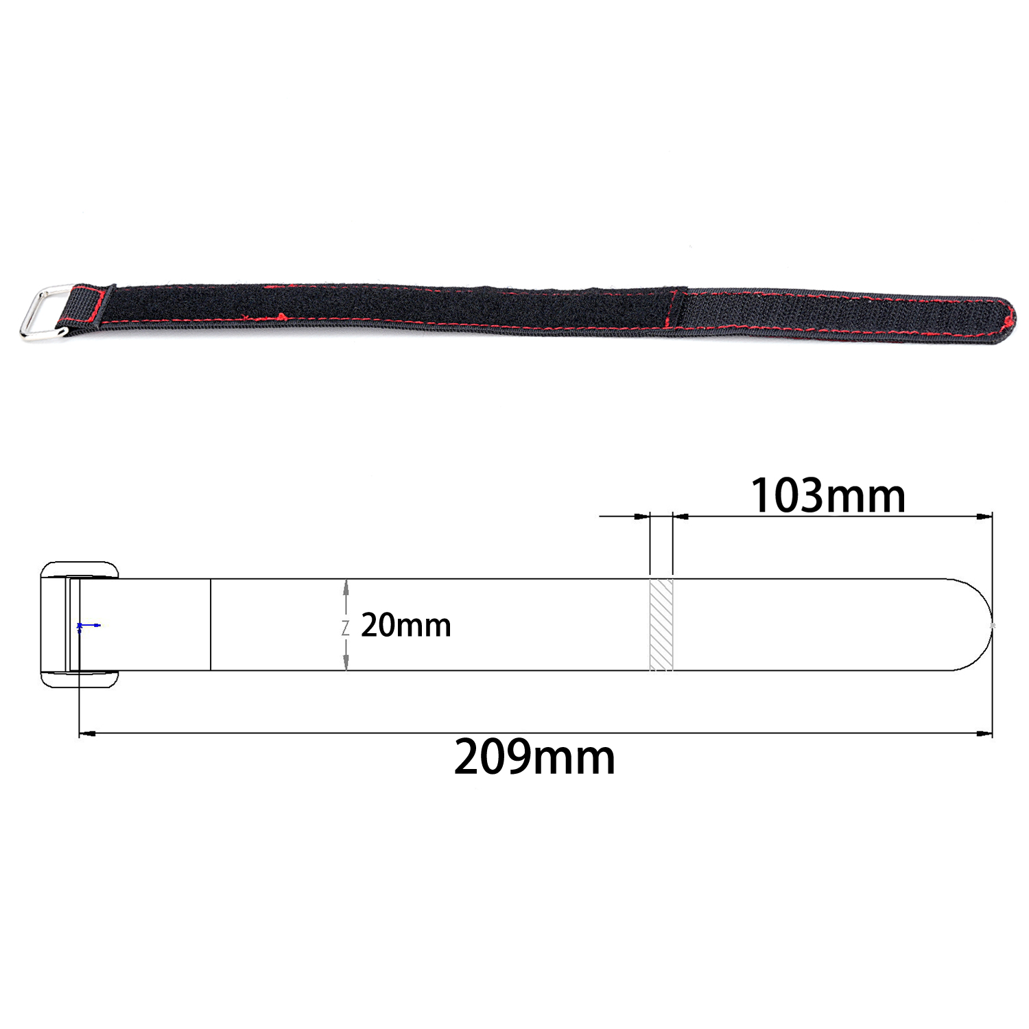 TCRC 2PCS 20x300MM Kevlar Stit - Drone Battery Strap incelemesi ve fiyatı