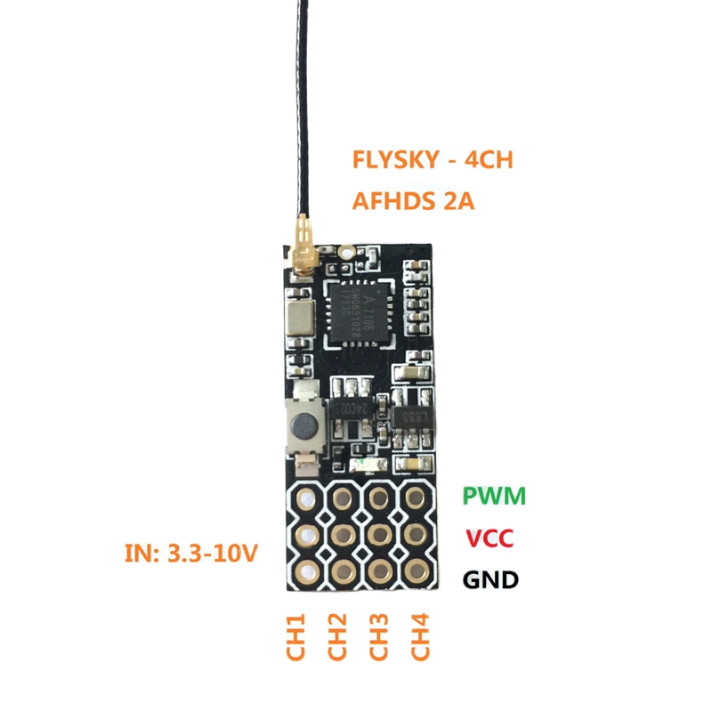 Flysky FS2A Mini Receiver 4CH  - Drone Battery incelemesi ve fiyatı