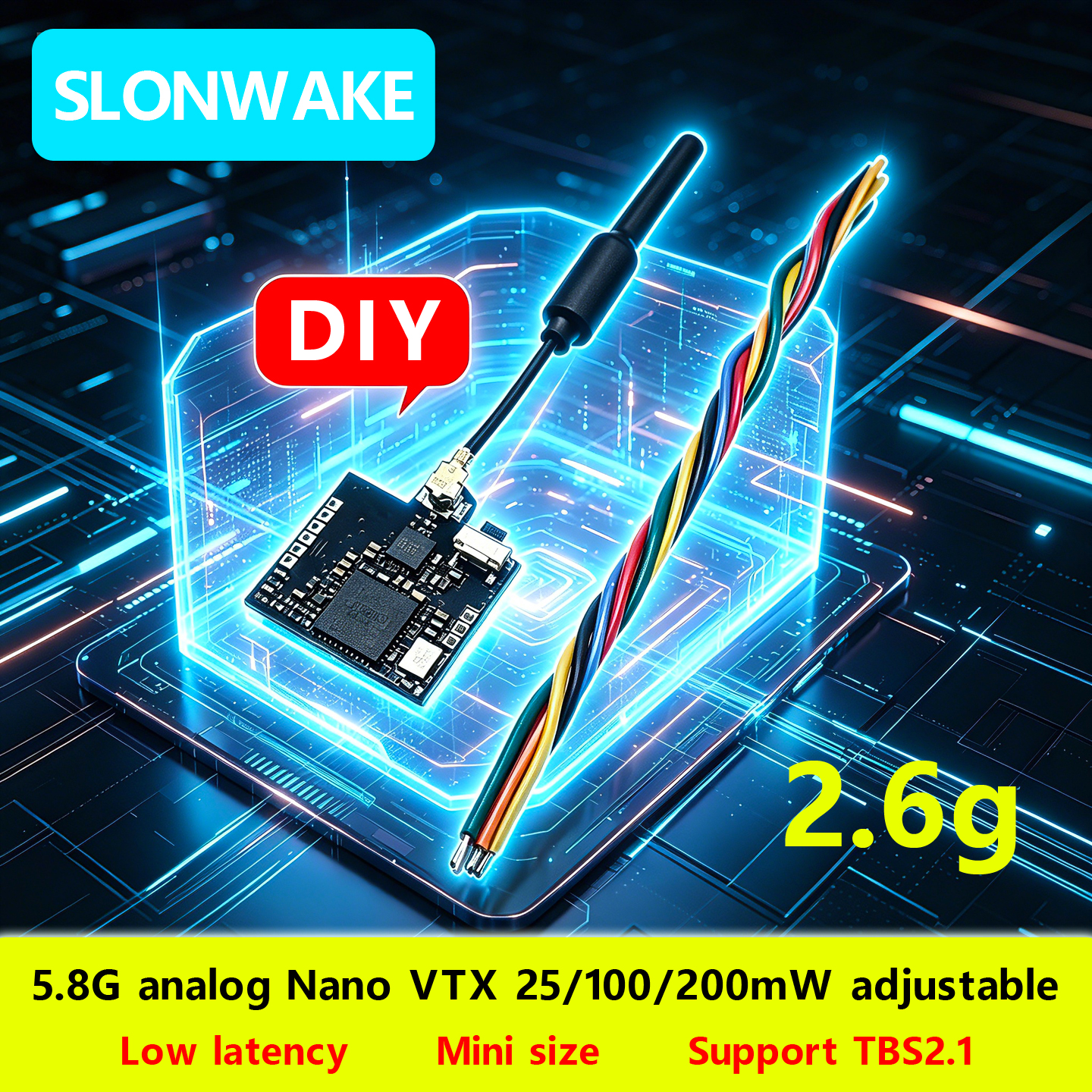 SLONWAKE Nano 5.8G 48CH 200mW  - Drone Frame incelemesi ve fiyatı