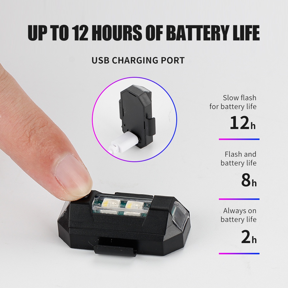 1PC 7 Color Mini USB Charging  - Drone Led Light incelemesi ve fiyatı