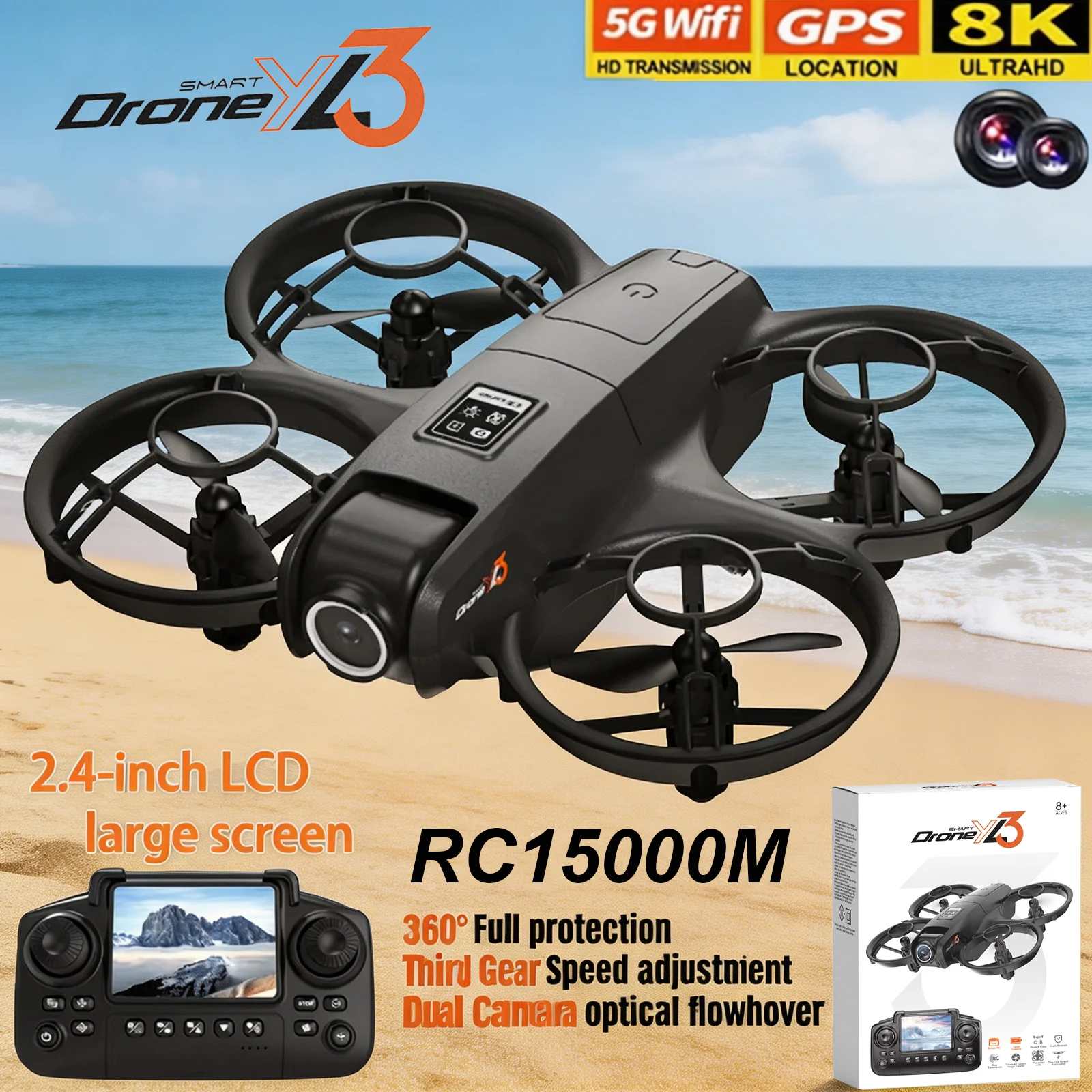 New YL3 RC Drone 8K 1080P Wide - Drone Gps Mount incelemesi ve fiyatı