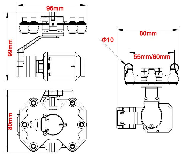 Tarot TL3T20 3-axis Gimbal 640 - Drone Gimbal incelemesi ve fiyatı